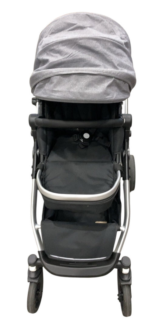 Shop Mockingbird Single to Double 2.0 Stroller, 2025, Heather grey, Silver With Black Leather, Solid Grey at GoodBuy Gear