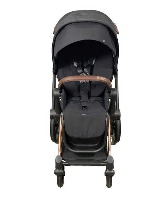 Cybex e-Priam2 Stroller, 2022, Rose Gold, Deep Black