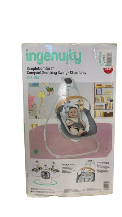Shop Ingenuity Simple Comfort 2-in-1 Swing Rocker, Chambray at GoodBuy Gear