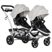Shop Dream On Me Track Tandem Stroller Face to Face Edition, 2025, Light Grey at GoodBuy Gear