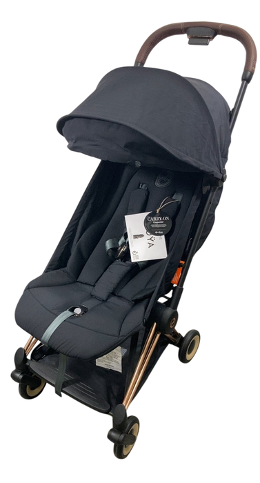 Shop Cybex Coya Stroller, 2024, Rose Gold, Sepia Black at GoodBuy Gear