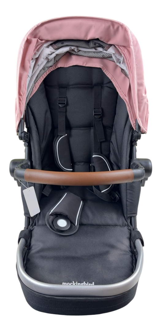 Shop Mockingbird 2nd Seat Kit 2.0, Bloom, Silver With Black Leather, Watercolor Drops at GoodBuy Gear