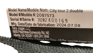 Shop Baby Jogger City Tour 2 Double Stroller, 2024, Jet at GoodBuy Gear