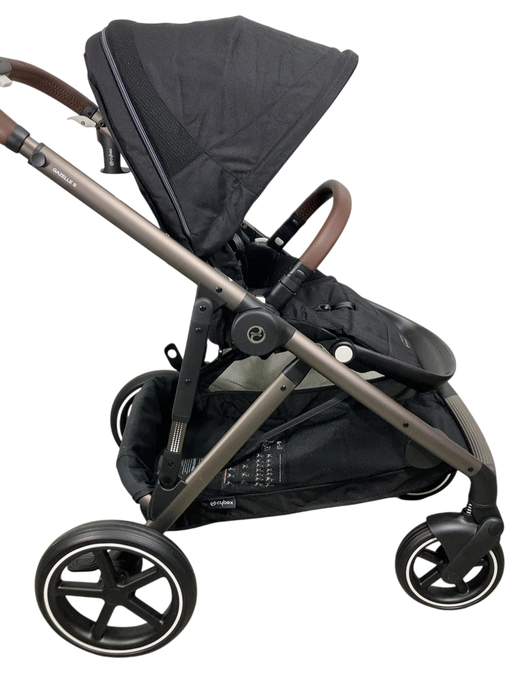Shop Cybex Gazelle S Modular Stroller, 2024, Moon Black, Taupe Frame at GoodBuy Gear