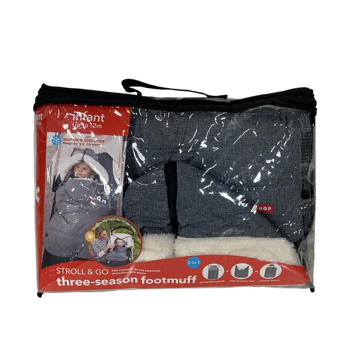Shop Skip Hop Stroll And Go Three-Season Footmuff For Infant, Heather grey at GoodBuy Gear