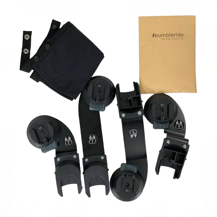 Shop Bumbleride Indie Twin Car Seat Adapters Set for Nuna/Cybex/Maxi Cosi/Clek, Black at GoodBuy Gear