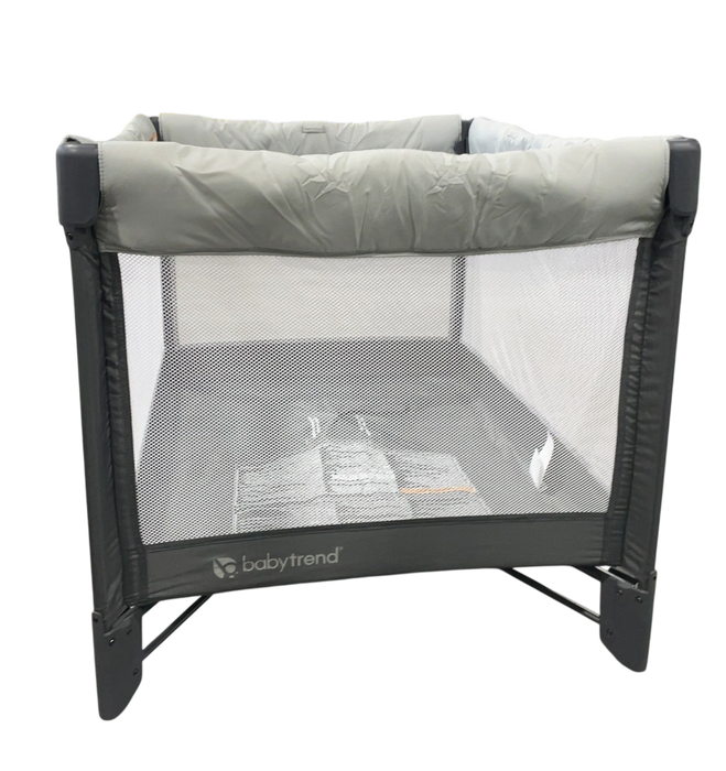 Shop Baby Trend Comet Quick-Fold Playard with Hanging Bassinet, Gray at GoodBuy Gear