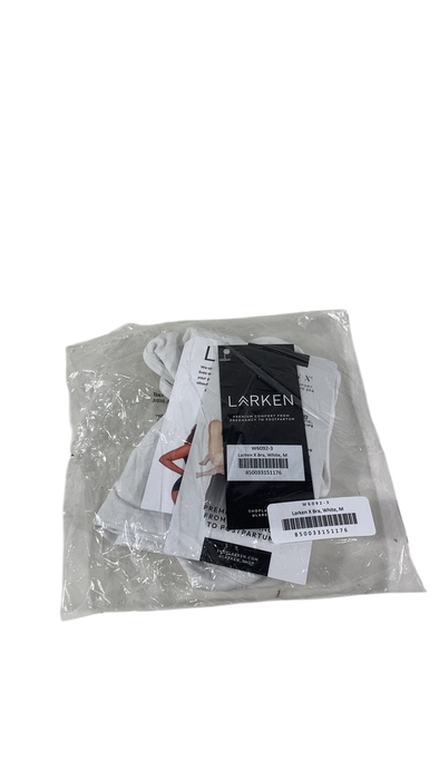 Shop Larken The Larken X Nursing Bra, Medium, White at GoodBuy Gear