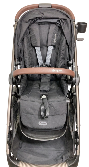 Shop Cybex Gazelle S Modular Stroller, 2024, Moon Black, Taupe Frame at GoodBuy Gear