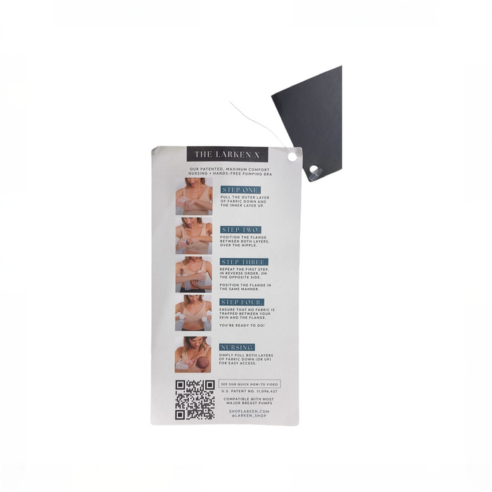 Shop Larken The Larken X Nursing Bra, Black, Medium, Single at GoodBuy Gear