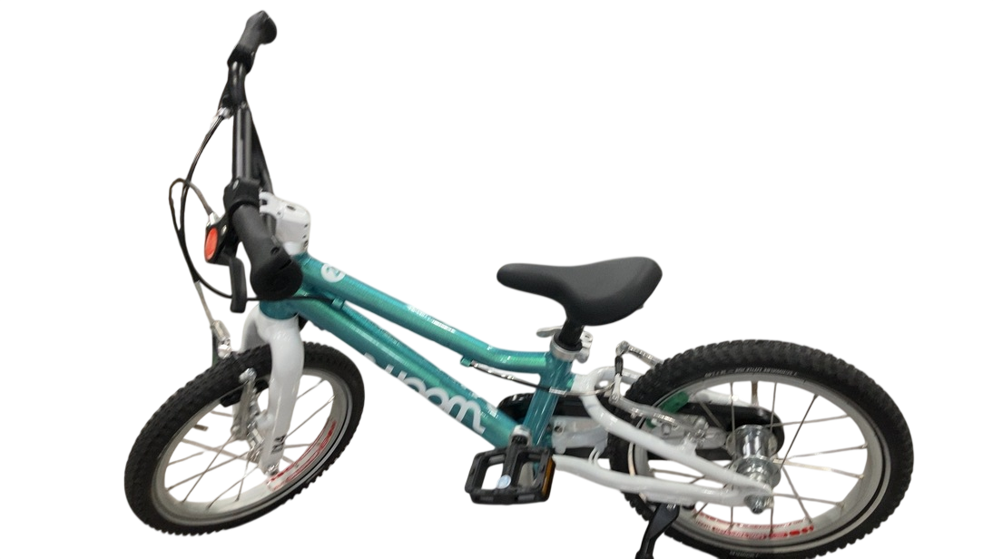 Shop Woom GO 2 Bike- 14”, Metallic turquoise at GoodBuy Gear