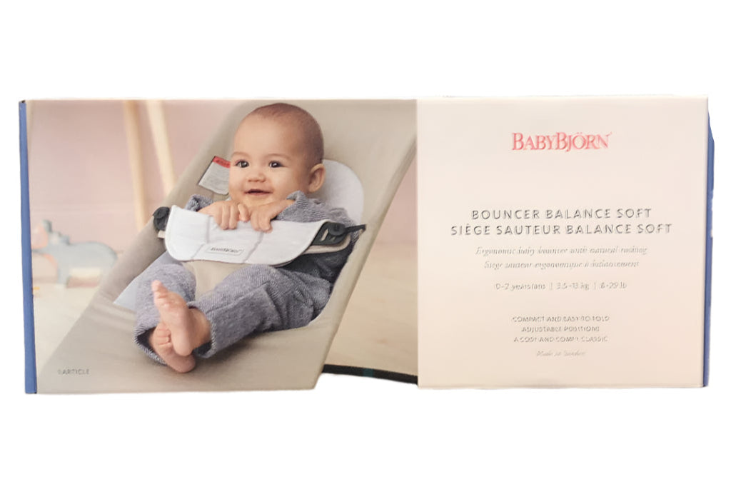 BabyBjorn Bouncer Balance, Dark Gray Frame, Khaki/Beige