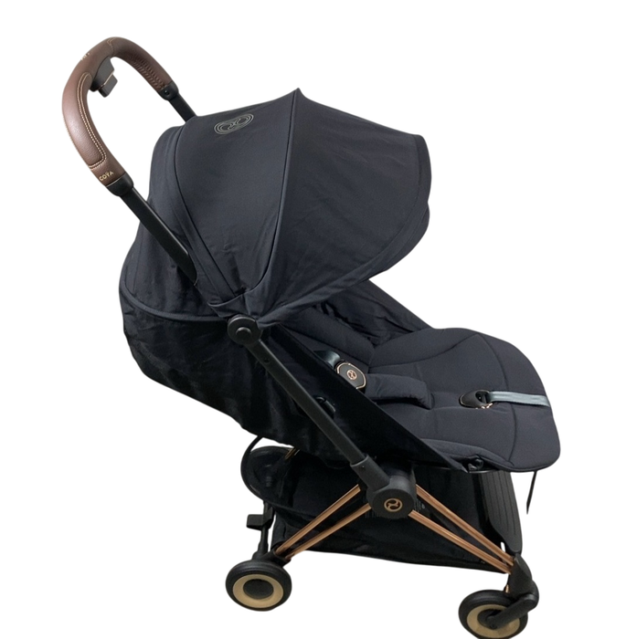 Shop Cybex Coya Stroller, 2024, Rose Gold, Sepia Black at GoodBuy Gear