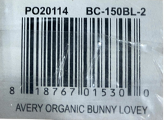 Shop Crane Baby Ollie The Bunny Lovey Organic Cotton Security Blanket, Ollie the Bunny at GoodBuy Gear