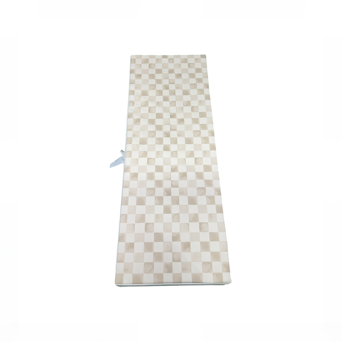 Shop House of Noa Tumbling Mat, 4x6, Checker Almond at GoodBuy Gear