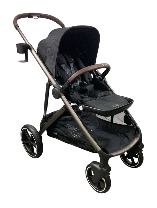 Shop Cybex Gazelle S Modular Stroller, 2024, Moon Black, Taupe Frame at GoodBuy Gear
