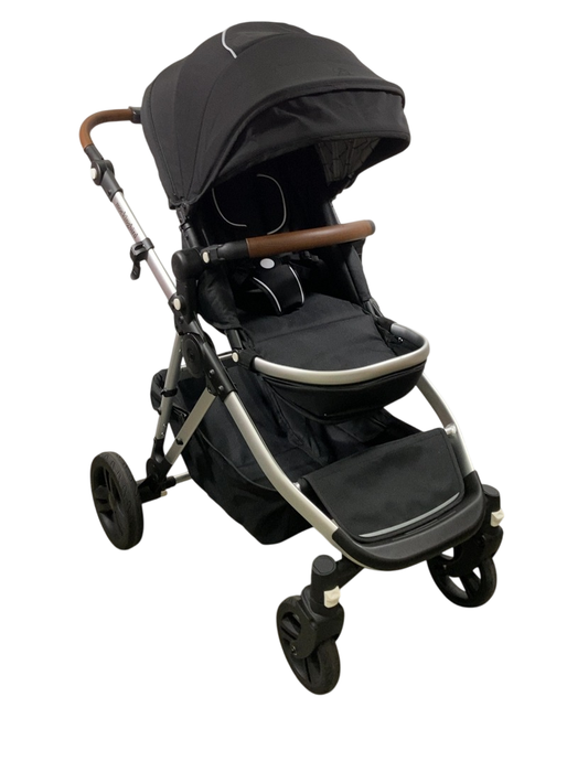 Shop Mockingbird Single to Double 2.0 Stroller, 2024, Black, Silver With Penny Leather, Windowpane at GoodBuy Gear