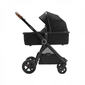 Shop Mompush Ultimate 2 Baby Stroller with Bassinet, 2025, Black with Black Frame at GoodBuy Gear