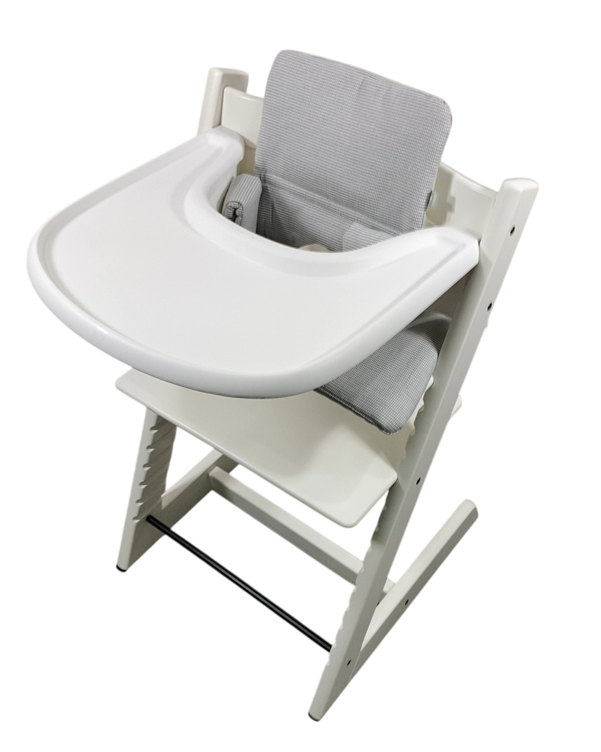 Stokke Tripp Trapp Complete High Chair, White, Dots Grey, White 2.0
