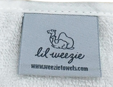 Shop Lil Weezie Baby Bibs Pair, White on White at GoodBuy Gear
