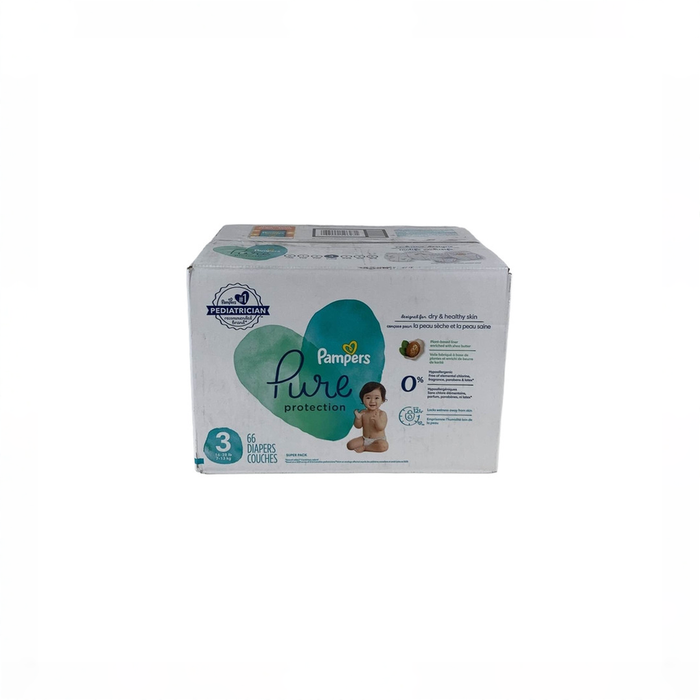 Shop Pampers Pure Diapers, Size 3, 66 Ct, White at GoodBuy Gear