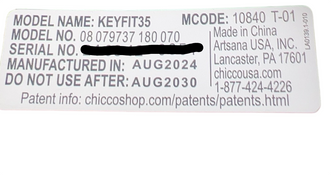 Shop Chicco Keyfit 35 ClearTex Infant Car Seat, 2024, Legend at GoodBuy Gear
