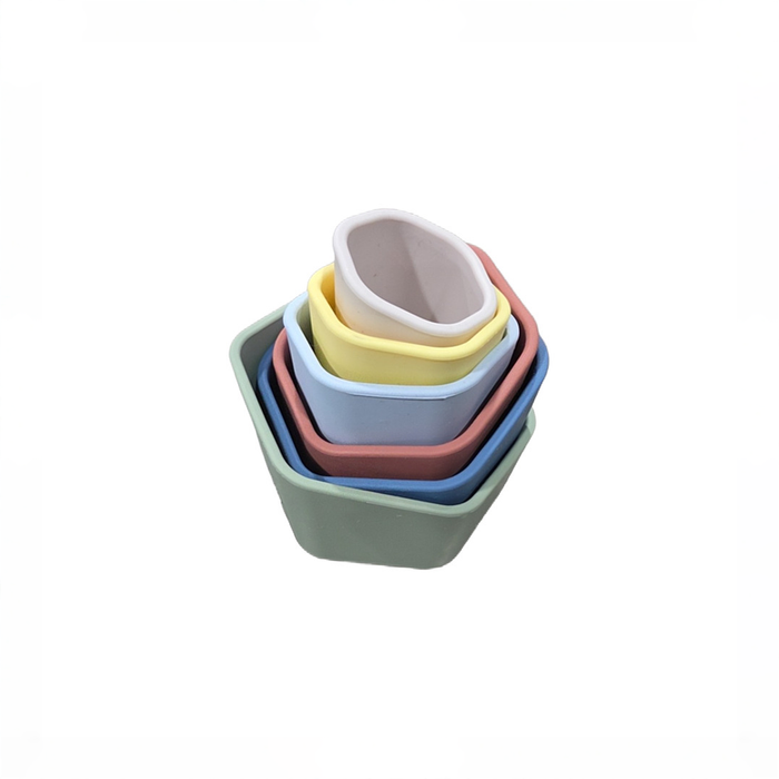 Shop Lalo Stacking Cups, Sage Multi at GoodBuy Gear