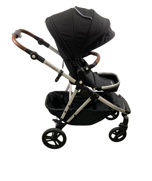 Shop Mockingbird Single to Double 2.0 Stroller, 2025, Black, Silver With Penny Leather, Windowpane at GoodBuy Gear