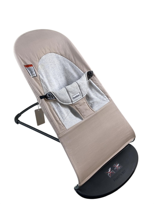 Shop BabyBjorn Bouncer Balance Soft, Beige/Gray, Black Frame at GoodBuy Gear