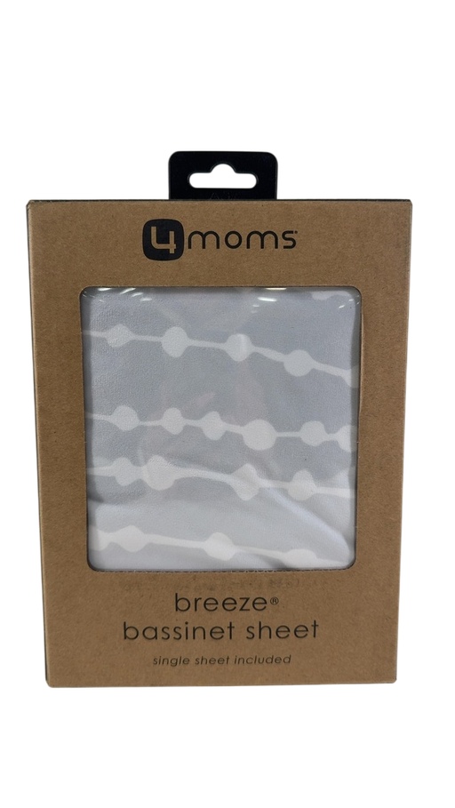 Shop 4moms Breeze Waterproof Bassinet Sheet, Grey Beads at GoodBuy Gear