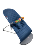 Shop BabyBjorn Bouncer Bliss Bundle With Toy Bar, Dark Gray Frame, Googly Eyes, Midnight Blue Classic Quilt at GoodBuy Gear