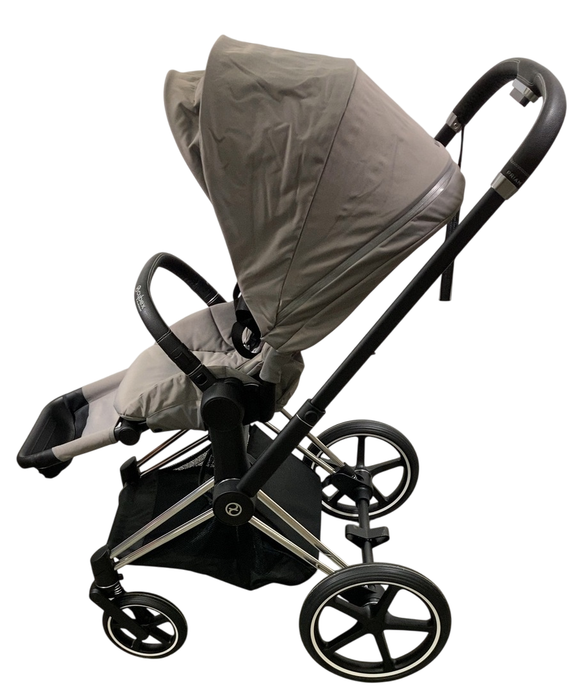 Shop Cybex PRIAM Stroller, 2019, Manhattan Grey, Chrome With Black Details at GoodBuy Gear