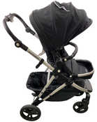 Shop Mockingbird Single 2.0 Stroller, 2024, Black, Silver With Black Leather, Watercolor Drops at GoodBuy Gear