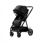 Shop Mompush Meteor 2 Stroller, 2026, Black, Black Frame at GoodBuy Gear