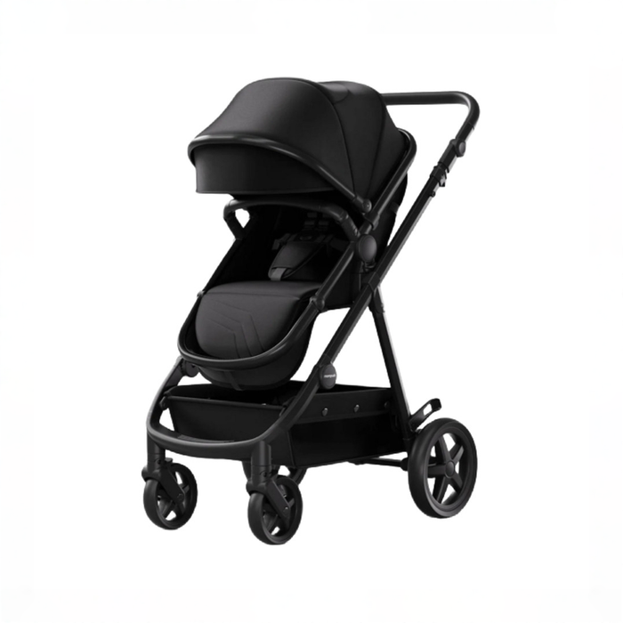 Shop Mompush Meteor 2 Stroller, 2026, Black, Black Frame at GoodBuy Gear