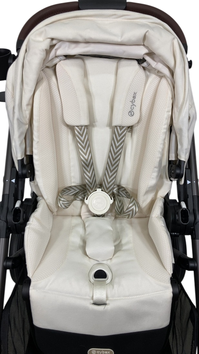 Shop Cybex e-Gazelle S Stroller, 2024, Seashell Beige, Taupe at GoodBuy Gear