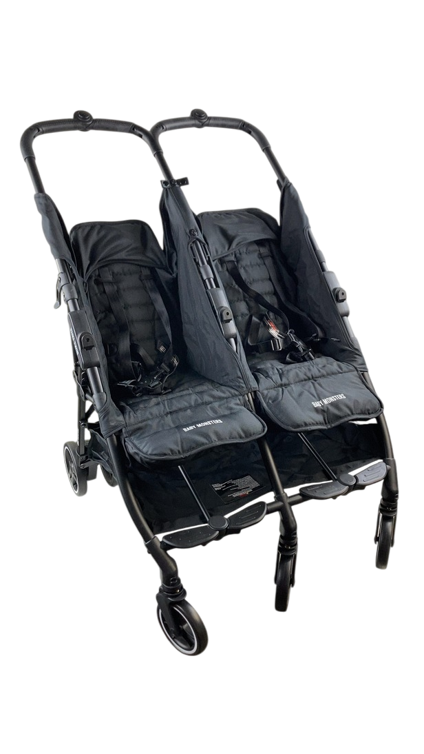 Baby Monsters Kuki Twin Double Stroller, 2019, Black, S3