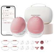 Shop Momcozy Mobile Flow Hands-Free Breast Pump M9, Cozy Red, Double at GoodBuy Gear