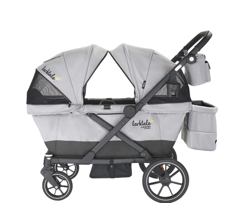 Larktale Caravan Coupe Quad Stroller Wagon, 2024, Gray/Black