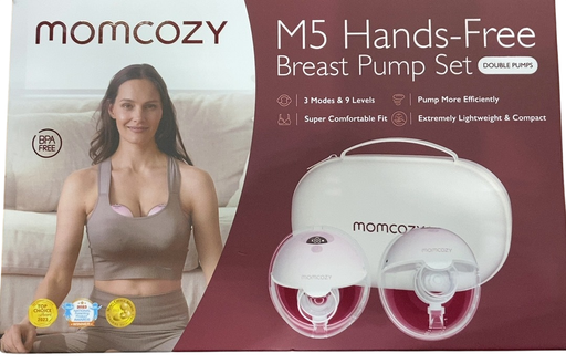 Shop Momcozy All-in-one M5 Double Wearable Breast Pump, Gradiant Pink at GoodBuy Gear