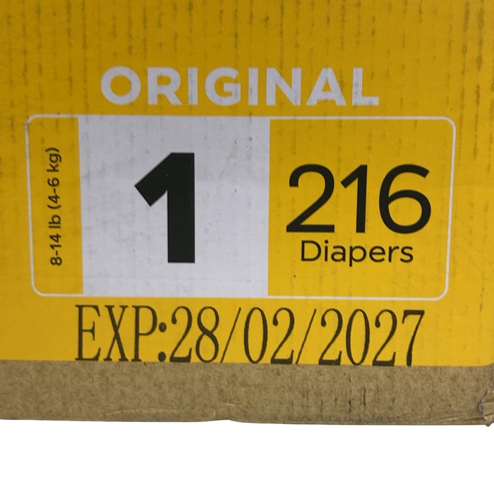 Shop DYPER Bamboo Diaper Box, 1, 8-14 lbs, 216 Count at GoodBuy Gear