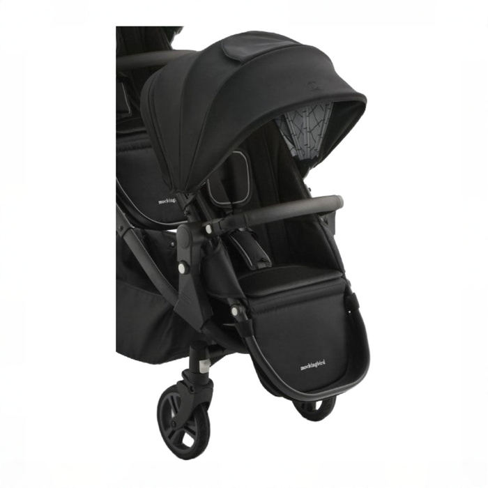 Shop Mockingbird 2nd Seat Kit 3.0, Black Windowpane, Charcoal with Black Leather at GoodBuy Gear