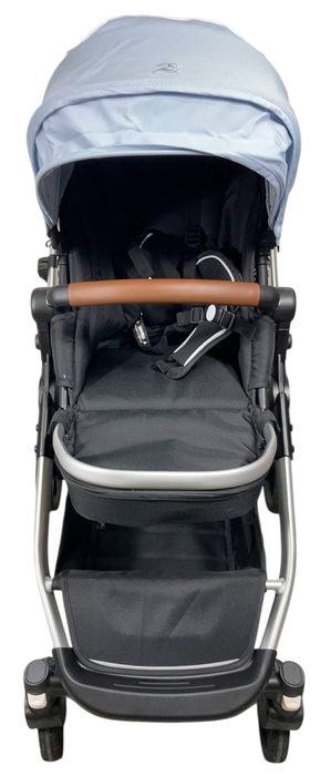 Shop Mockingbird Single to Double 2.0 Stroller, 2024, Silver With Penny Leather, Sky, Watercolor Drops at GoodBuy Gear
