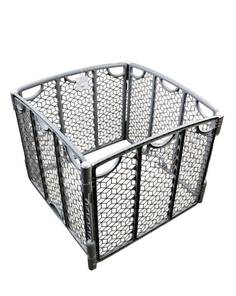 evenflo play space grey Evenflo Indoor/Outdoor Play Space, Cool Gray, 8 Panel