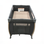 Shop Monbebe Play Yard with Full-Size Rocking Bassinet, Castle Point at GoodBuy Gear