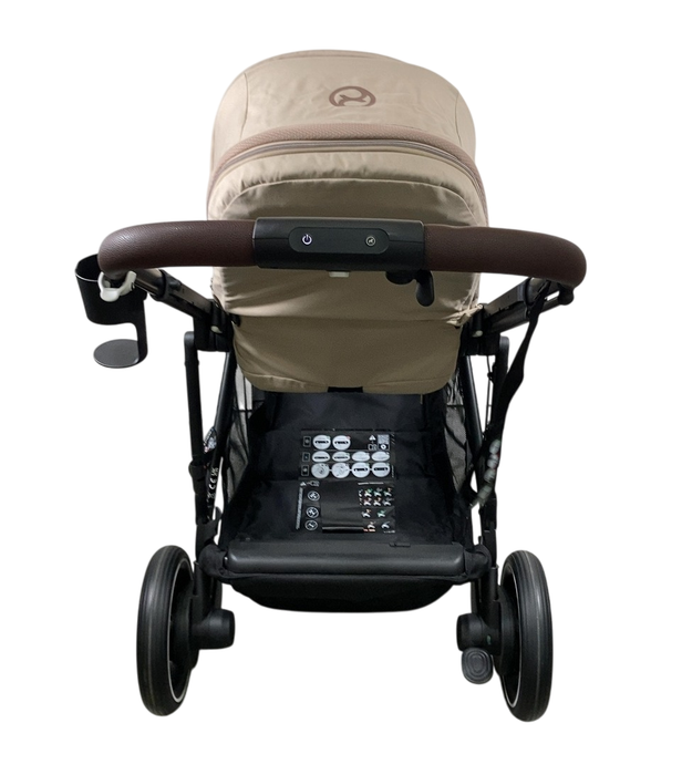 Shop Cybex e-Gazelle S Stroller, 2024, Almond Beige, Black at GoodBuy Gear