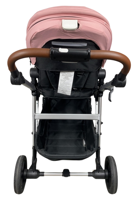 Shop Mockingbird Single to Double 2.0 Stroller, 2024, Bloom, Silver With Penny Leather, Windowpane at GoodBuy Gear