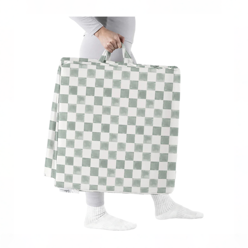 Shop Toki Kids Vegan Leather Cover, CHECKER MATCHA, Standard at GoodBuy Gear