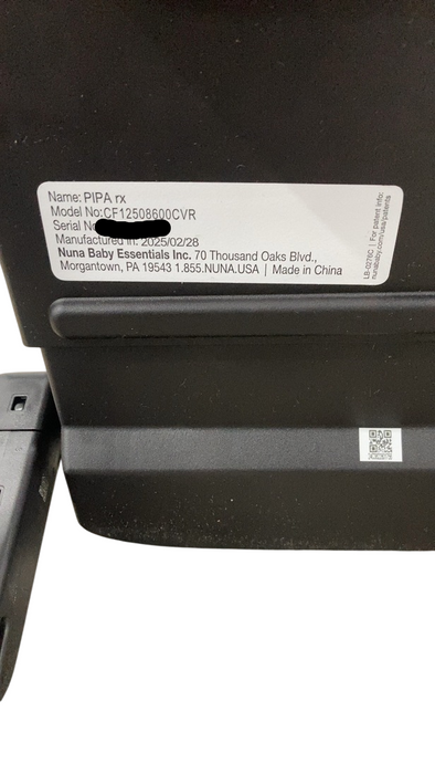 Shop Nuna PIPA rx Infant Car Seat with RELX Base, Caviar, 2025 at GoodBuy Gear