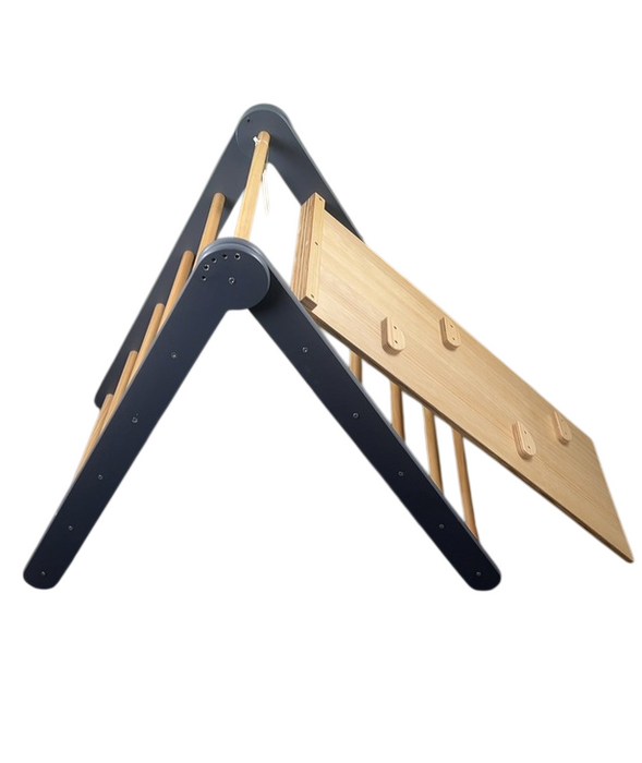 Shop Unknown Pikler Triangle Climber With Ramp, Natural Wood at GoodBuy Gear
